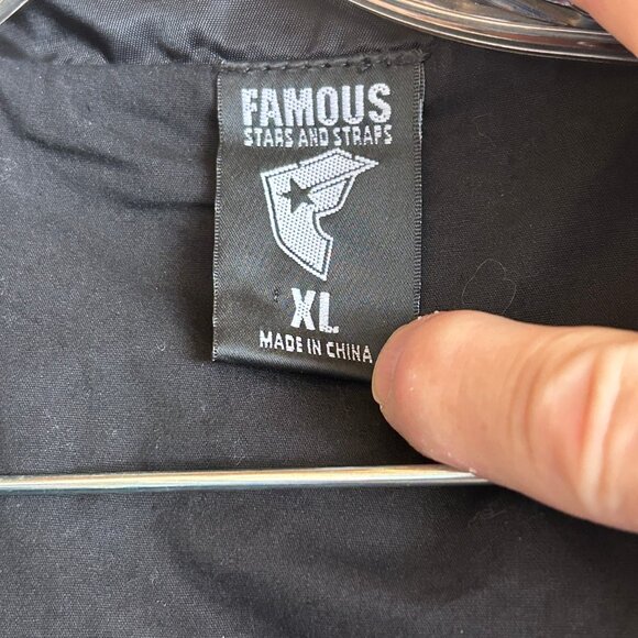 Famous Stars and Straps Punk Rock WIndbreaker - Picture 3 of 3